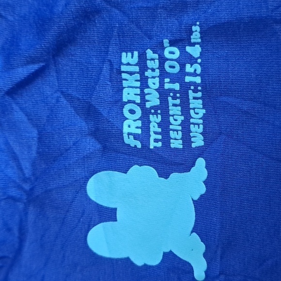 POKEMON CENTER FROAKIE t shirt blue graphics cartoon coastal gamer size Small - Picture 6 of 6